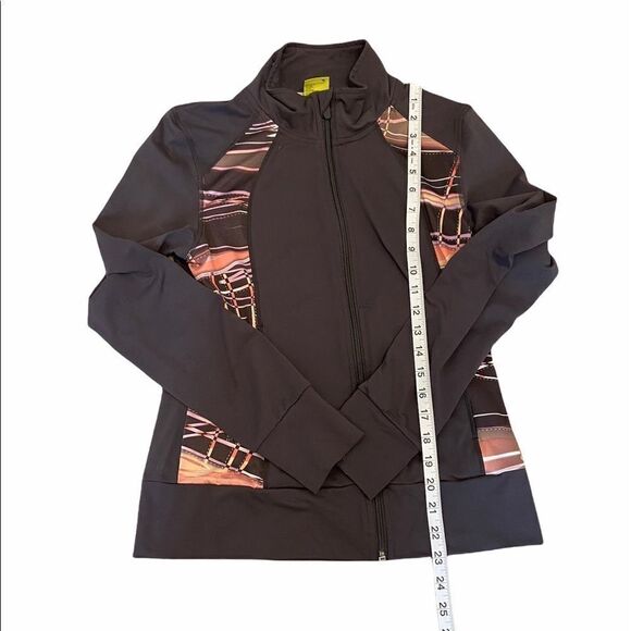 DIADORA Fitted Stretch Zip Up Athletic Jacket S - Picture 6 of 8